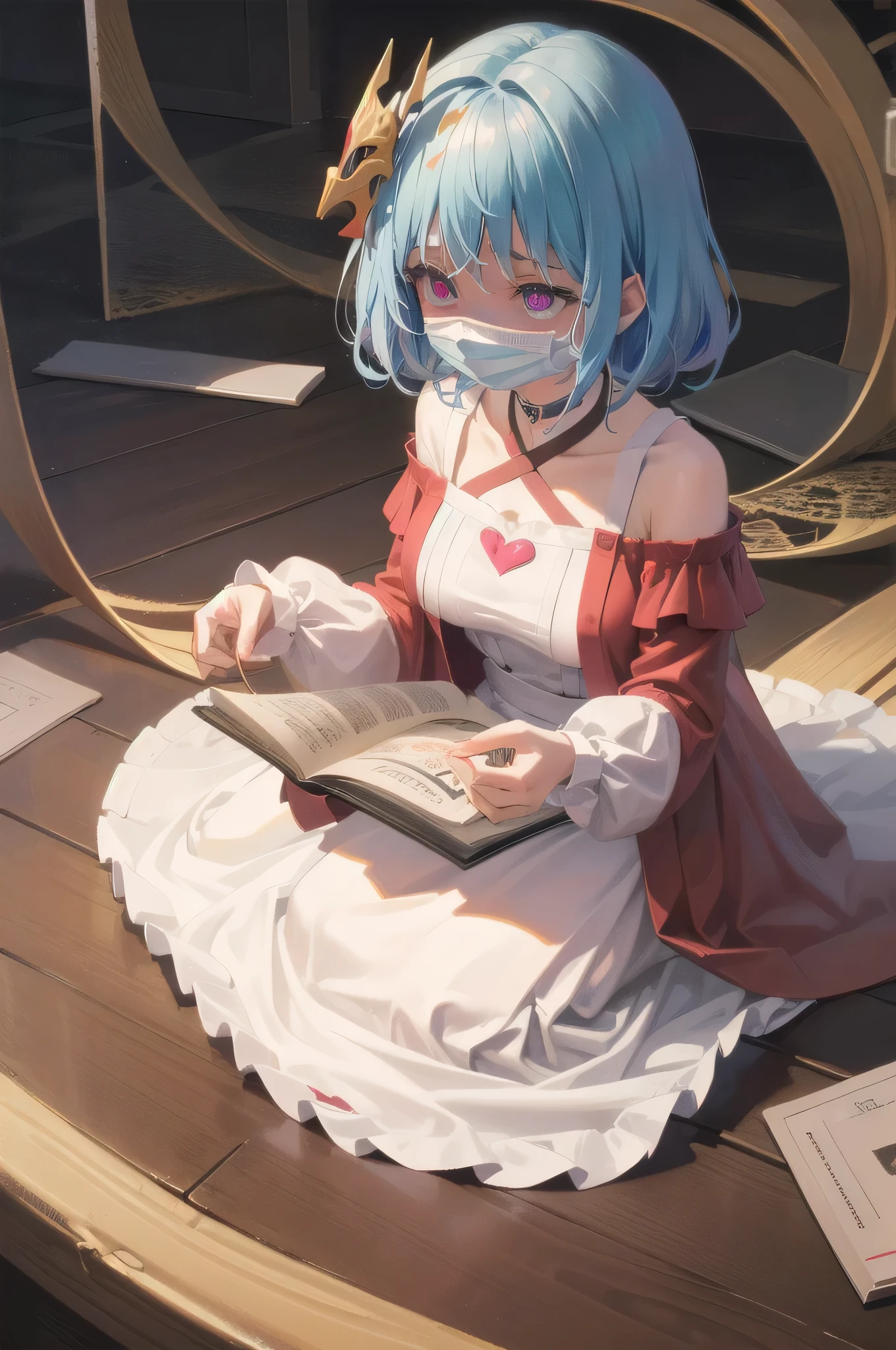 (Tabletop:1.0), (highest quality:1.4), (High resolution:1.2),(Latex lace mouth mask:1.3), Open your mouth,  Sharp contours,  boyish, highest quality, masterpiece,Glasses,Voice of the Heart,Breast milk,yandere,nsfw