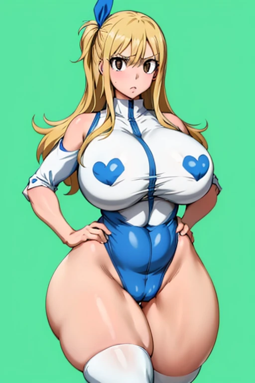 One Girl,Precise five fingers,{Knee-high socks}、(((Wide Hips)))、 (((Plump thighs)))、((Big Ass))、(Big Breasts) Embarrassed look,whole body、Long Hair、Sexy pose