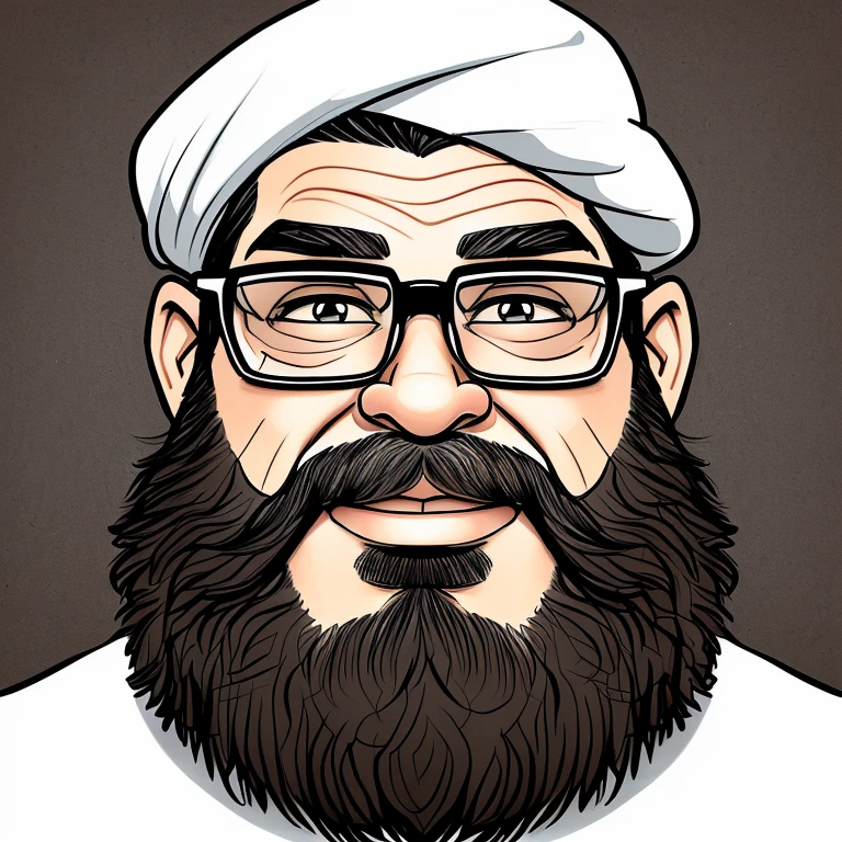8k, drawing of a man with a beard and glasses, caricatura style, caricatura!!!, retrato de desenho animado, caricatura, sombreamento de desenho animado, professional sketch, caricatura, desenho de desenho animado, caricatura illustration, caricaturista, cara de desenho animado, arte dos desenhos animados, alarcóna caricaturist, hand drawn cartoon, artist sketch, em estilo cartoon, sem sombreamento, desenho animado realista