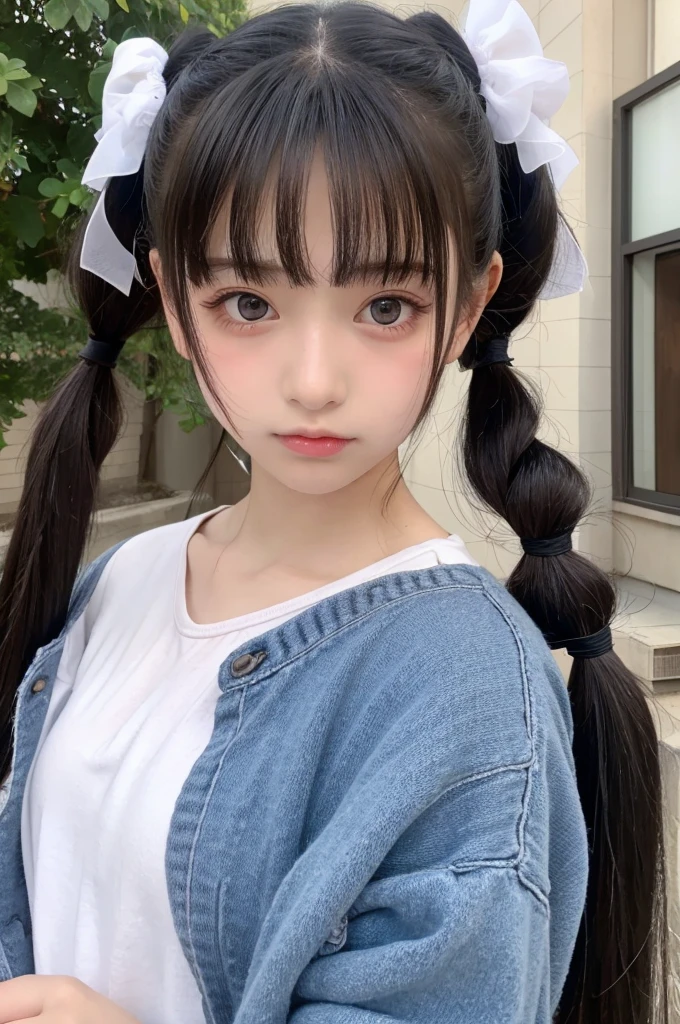 Beauty Confused eyes Menhera lure Twin tails Roll up Expose
