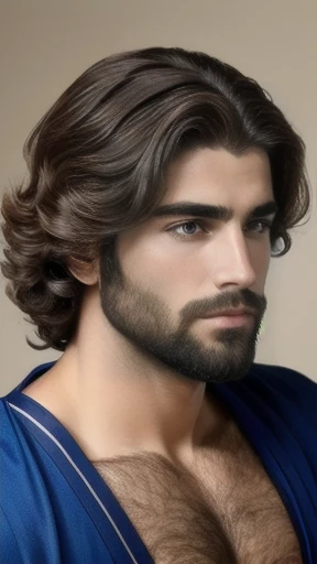 a Judaean  medium hair men   focus on the face.