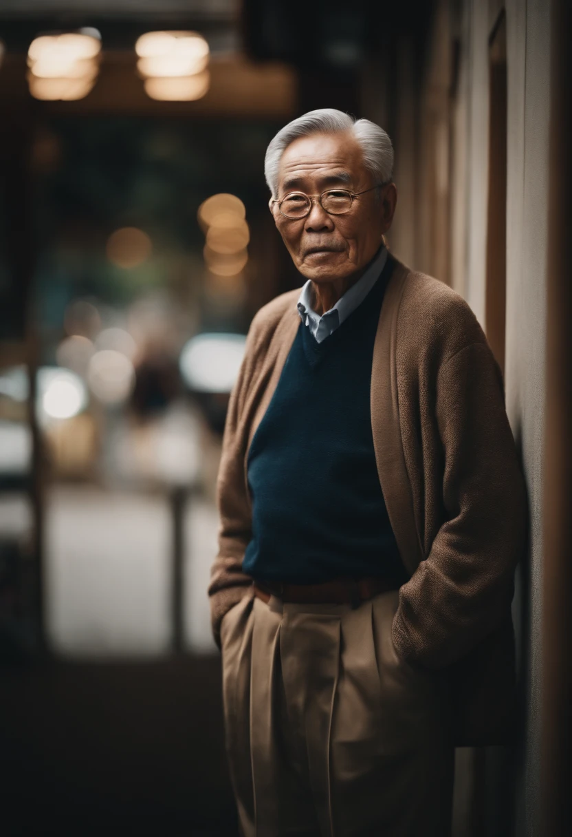 Cool Japanese Grandpa, Popular with women, looks strong,