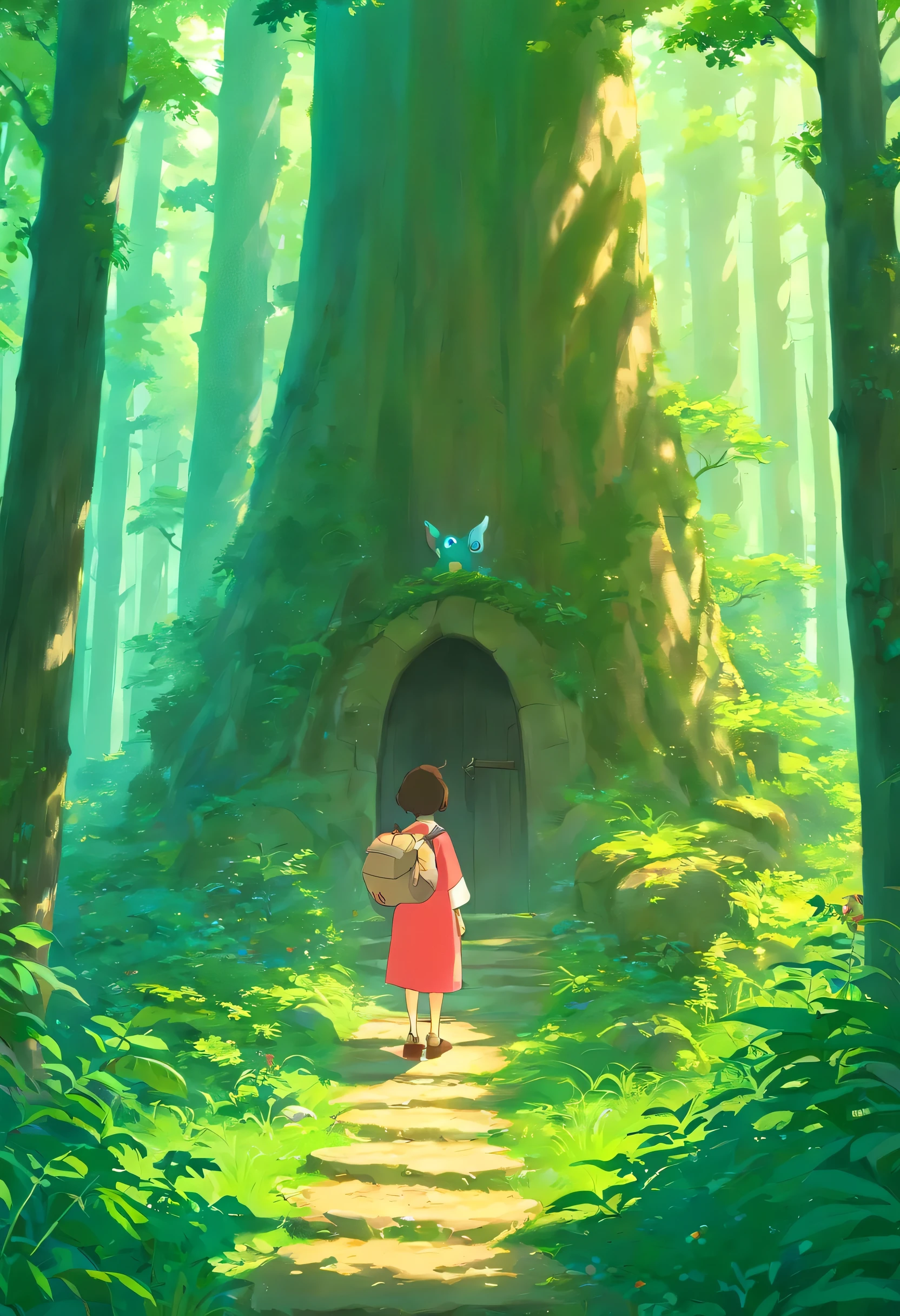 1. The Beginning Long, Long Ago、There was a small village deep in the forest.。Villagers々I am grateful for the blessings of the forest.、He lived in harmony with the spirits of the forest.。