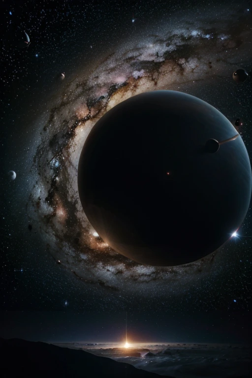 Space, planets and stars, stars and black hole,Milky Way,A photo filled with galaxies that gives an overwhelming feeling of fear