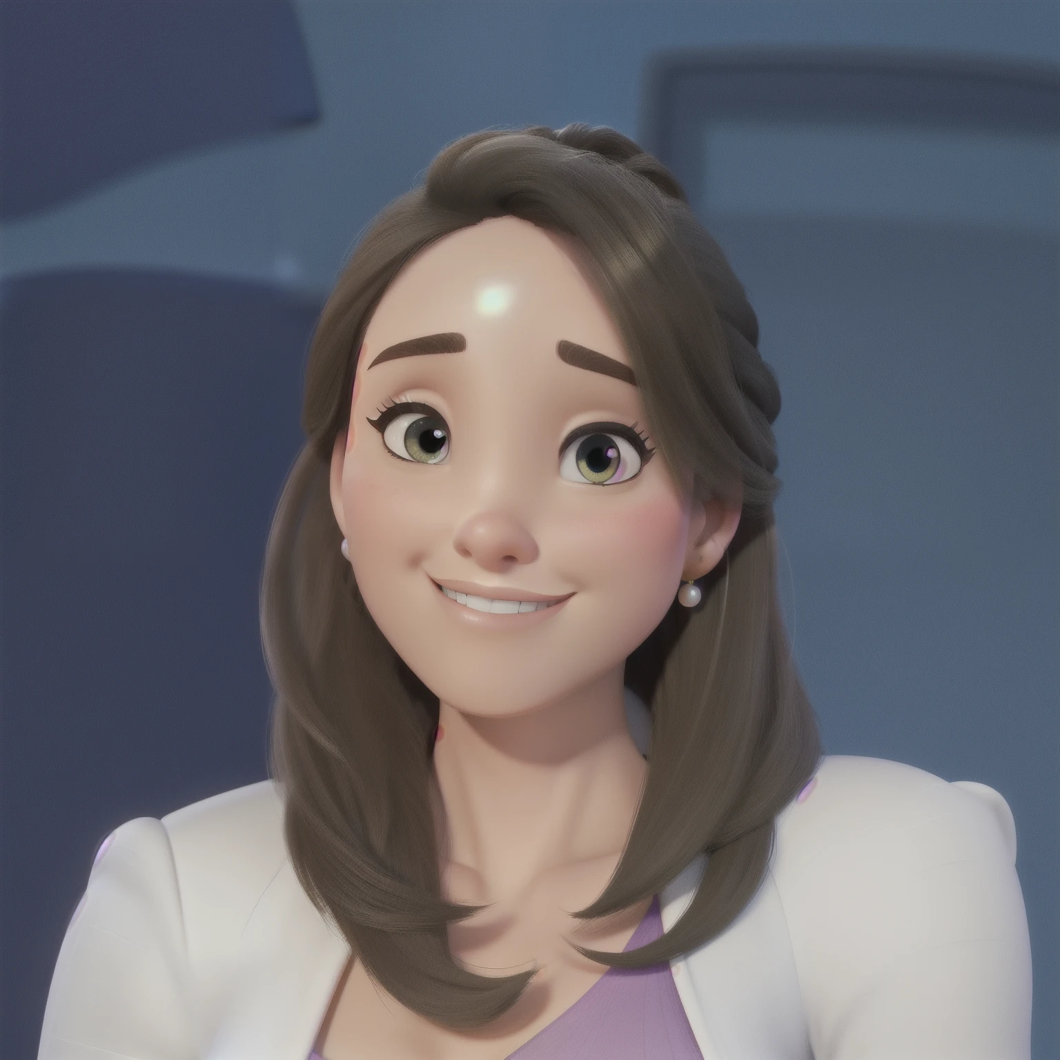 Uma mulher estilo disney pixar, alta qualidade, melhor qualidade, Pearl Earring.