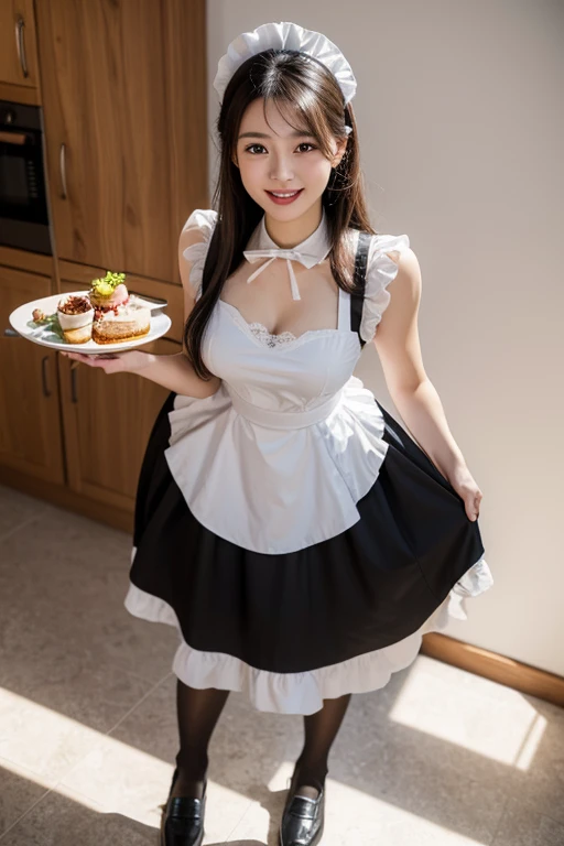 (perky chest:1.2), (pointed chest:1.2),(((Black Tunic:1.3))),(((cakes and bread in the basket),Cute and beautiful girl,Cute round face,Cute smile,with blush cheeks,Red Lip,a girl 22 years old, nsfw:1.2, beautiful body:1.3), shinny skin, BREAK, ((alice in the wonderland:1.3, cute, kawaii, lovely, funny, a girl falling down from sky:1.3, girl flying in sky:1.2, girl floating in air:1.3, rolling upskirt by wind:1.5, (with sparkling eyes and a contagious smile),open mouth, Looking at Viewer, surprised, putting hands on crotch over the skirts:1.35)), BREAK, ((floating things as follows:1.3, PlayingCards, Trump, tea cup, tea pot, tea spoons, pocket watch:1.3, lip sticks, candies:1.2, cookies, jam bottles, classical door_keys)), ((long purply_Blue dress :1.5, wearing long flaired skirt:1.3, the skirt is blowing:1.3, cute White Apron, black stockingedium long platinum-blonde hair:1.2, twin tail hair:1.6, tied hair with a large ribbon), (Blue eyes, bright pupils with highlights, detailed eyes), (lying down on your back:0.7, spreading legs with rising up straight:0.7), sexy posture, fantastic colorful art, (fantasy art:1.2, wondered images), ((correct anatomy:1.5, perfect anatomy:1.3, correct hand, small foot:1.2)),