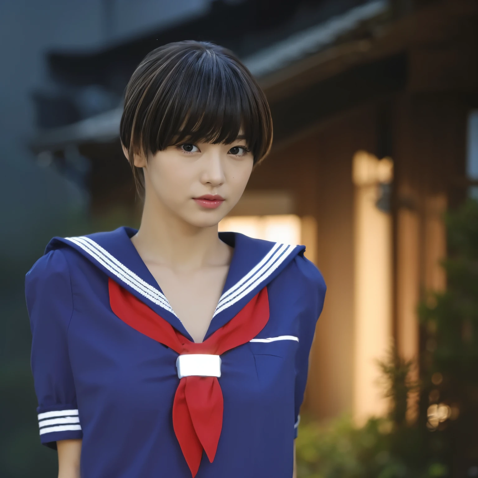 (8k, RAW Photos, highest quality, masterpiece:1.2), Very detailed, Super Resolution, (Realistic, Realistic Photo:1.37), Portraiture, High-resolution RAW color photos, Professional photos, Very detailedで美new, Very detailed, 8k wallpaper, Amazing details, Large file size, Official Art, highly detailed CG unity 8k wallpaper, Very detailed美new女の子, Very detailed顔, Very detailed目, Very detailed肌, Very detailed指, Very detailed鼻, Very detailed詳細な口 , Perfect Anatomy, Very detailed背景, Attention to detail in costumes, 1 girl, (18:1.2), 20th generation, cute girl, Realistic body, , Fair skin, Glowing Skin , Because I'm Slim, Handsome body, Black Hair , Curly Hair, (Blunt bangs:1.2), smile, cute, like々new, cute face, Realistic face, Delicate eyes, Droopy eyes, White T-shirt, Short skirt, Earrings, Looking at the audience, Cowboy Shot, I'm looking forward to, Standing position, Opposition, Dynamic Lighting, Very large breasts,
