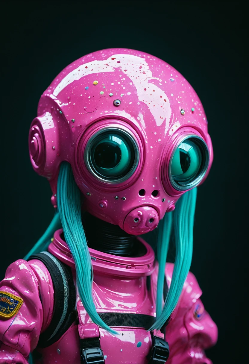 8K, ARTISTIC photogrAphy, best quAlity, mAsterpiece: 1.2), A (potrAit:1.2) Don Bluth Style ASTRONAUT Cthulhu pink Toon Doll, full body RAW candid cinema, cyan hair, 16mm, color graded portra 400 film, remarkable color, ultra realistic, sad admosphere, dark lighting, oppressive atmosphere, depressive colors, kodak portra 400, photograph,r, Natural Light, Pinhead lighgts, blur reflection, Brush Strokes, Smooth, abstract, Splatter, Oil On Canvas, rainbow colors, fractal isometrics details bioluminescens : a stunning realistic photograph of wet bone structure, 3d render, octane render, intricately detailed, titanium decorative headdress, cinematic, trending on artstation | Isometric | Centered