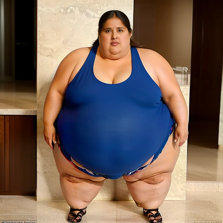 Ssbbw solo extremely morbidly obese Salma Hayek full body alone
