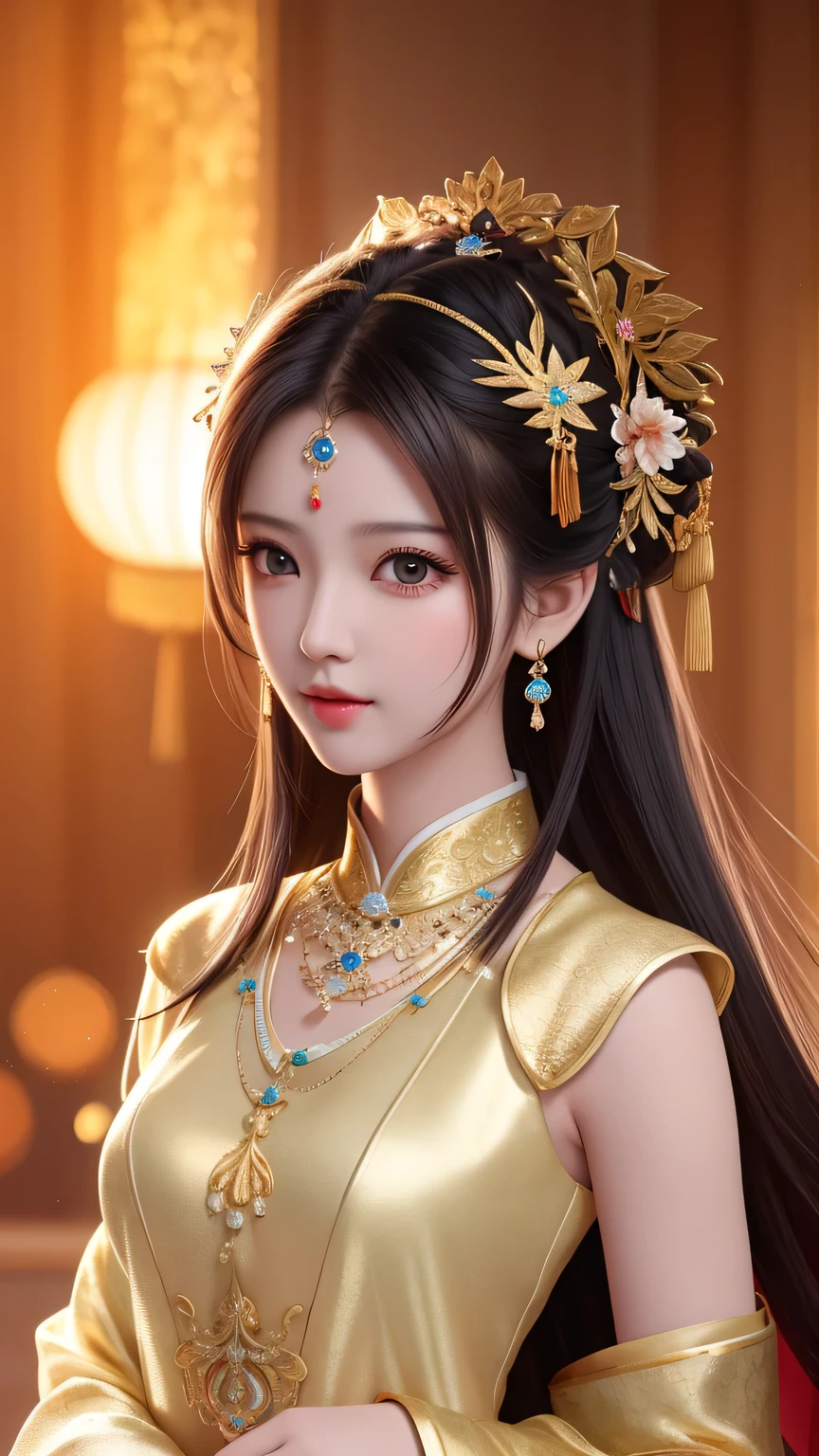 best quality, masterpiece, highres, 1girl,china dress,hair ornament,necklace, jewelry,Beautiful face,upon_body, tyndall effect,photorealistic, dark studio, rim lighting, two tone lighting,(high detailed skin:1.2), 8k uhd, dslr, soft lighting, high quality, volumetric lighting, candid, Photograph, high resolution, 4k, 8k, Bokeh,