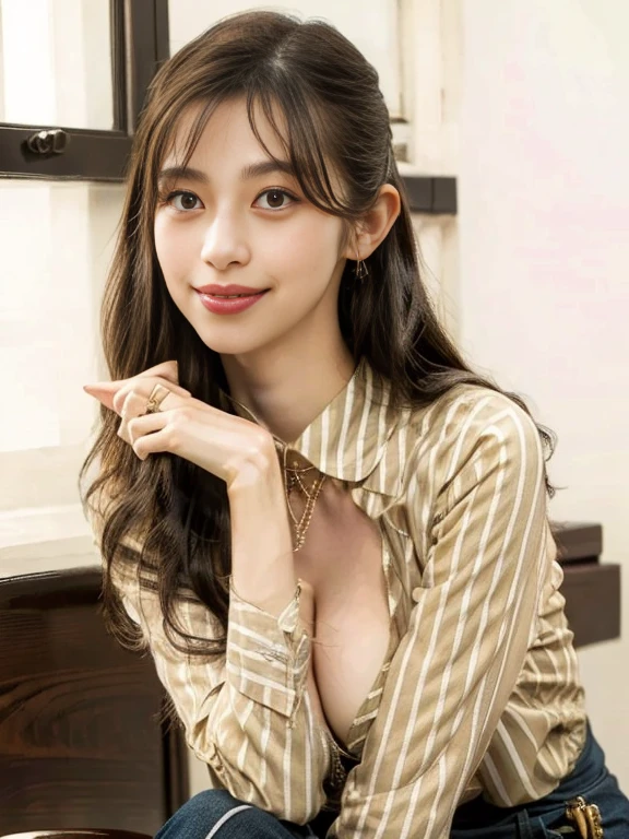 (highest quality, masterpiece:1.3), (Actual, photo Actual:1.3), Ultra-high resolution, Ultra-high resolution, Highly detailed CG synthesis 8k wallpaper, Sharp focus, Ridiculous, (Actual skin, Delicate skin), (Perfect Anatomy), Glossy lips, rest (Cute Face), (Official Art, Beautiful and beautiful), (1 girl), (((Captivating smile))), (Happy), alone, Permanent Installation, Depth of written boundary,Hotel Rooms,(((Big Breasts))), (((Cleavage))), Lift your butt, Medium Hair, collar, 30 year old mature Korean woman, No makeup, ((Sheer)) , (((((Wide-open legs)))))