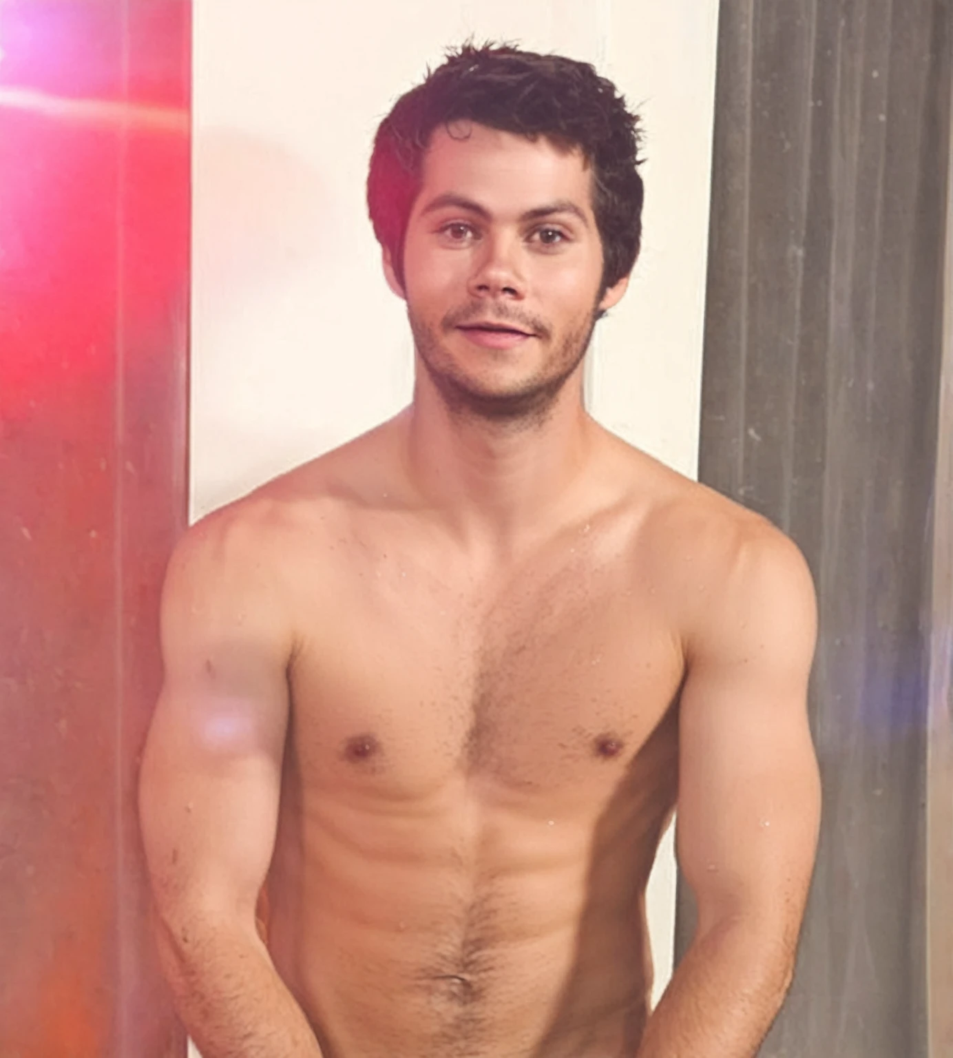 Hombre en un charco de agua sin camisa, sin camisa, sin camisa, inspirado en Dylan O'brien, cuerpo perfecto, sede, pecho desnudo, sexy movie pcalienteo, caliente, mirada sexy, cuerpo mojado, your palms are sweaty, stiles de wolf, pecho esponjoso, sin camisa :: alto detalle