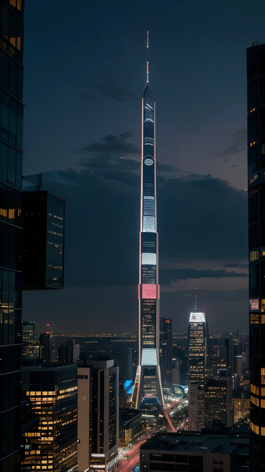  "A nighttime scene of a futuristic city with towering skyscrapers, illuminated with vibrant neon lights in various colors. The buildings have sleek, modern designs with large glass windows and holographic advertisements projected onto their surfaces. The streets below are bustling with futuristic vehicles and pedestrians wearing high-tech clothing. Elevated walkways connect the buildings, and flying cars can be seen in the sky. The overall atmosphere is vibrant and dynamic, showcasing advanced technology and a lively urban environment.",
  "size": "1792x1024"
}