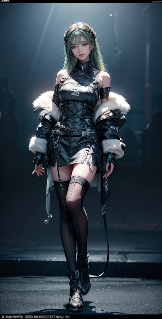 (((masterpiece, top quality, ultra detailed))), (((ultra photo-realistic 3D))), (((dramatic leap in overall accuracy, producing ultra detailed and realistic images))), complex machine j gimmick female android, Dynamic combat action poses, A fusion of very complex mechanical steampunk fashion and overly decorated Gothic ta fashion, Off the shoulders, Fluttering flare mini skirt, Complex mechanical temple steampunk headgear, Very beautiful eyes, very long eyelashes, Aqua hair blown in the wind, very long thin arms, Complex mechanical gloves, over-the-knee stockings, Mandala, Lots of neon gras are crossed and scattered, Have a huge weapon with very complex mechanical devices, A highly complex machine shop surrounded by flames, Very dark night background, Very dramatic and cinematic lighting, (High dynamic range), Ray tracing, NVIDIA RTX, Super Resolution, Unreal engine5, Subsurface scattering, PBR Texturing, Post-processing, Anisotropy Filtering, depth of fields, Maximum clarity and sharpness, Multilayer textures, Albedo and specular maps, Surface Shading, Precise simulated light material interactions, Perfect proportions, Octane Rendering, Two-tone lighting, Wide aperture, Low ISO, White Balance, thirds rule, 128K RAW,