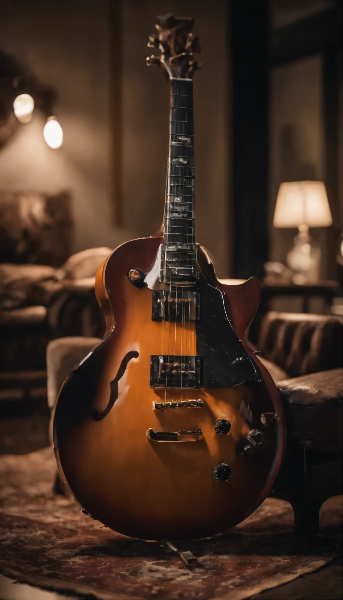 Electric guitar、Japanese-style room、