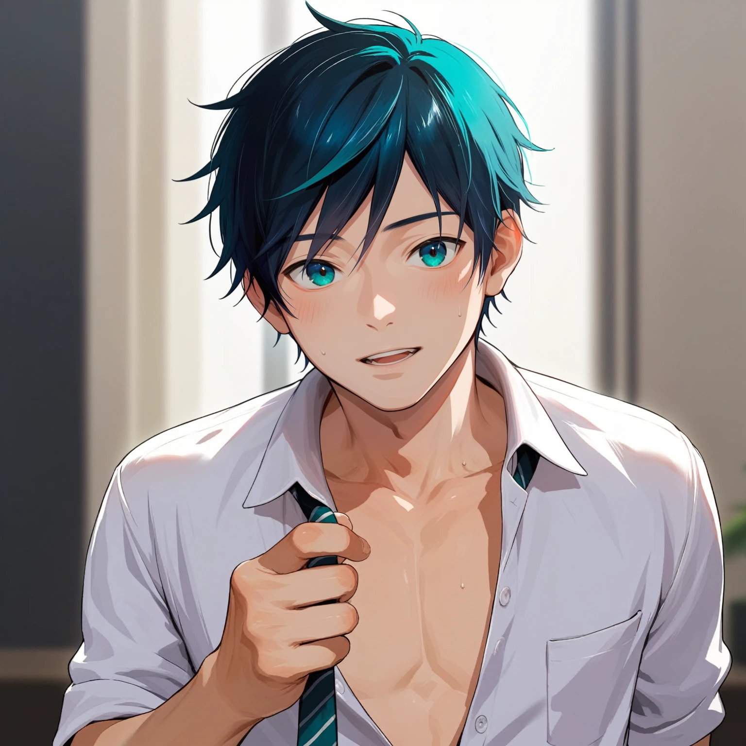 score_9, score_8_up, source_anime, , solo, ikuchan, 1boy, twink, nude, venti, upper body, front view, professional photography, professional photoshoot, cinematic