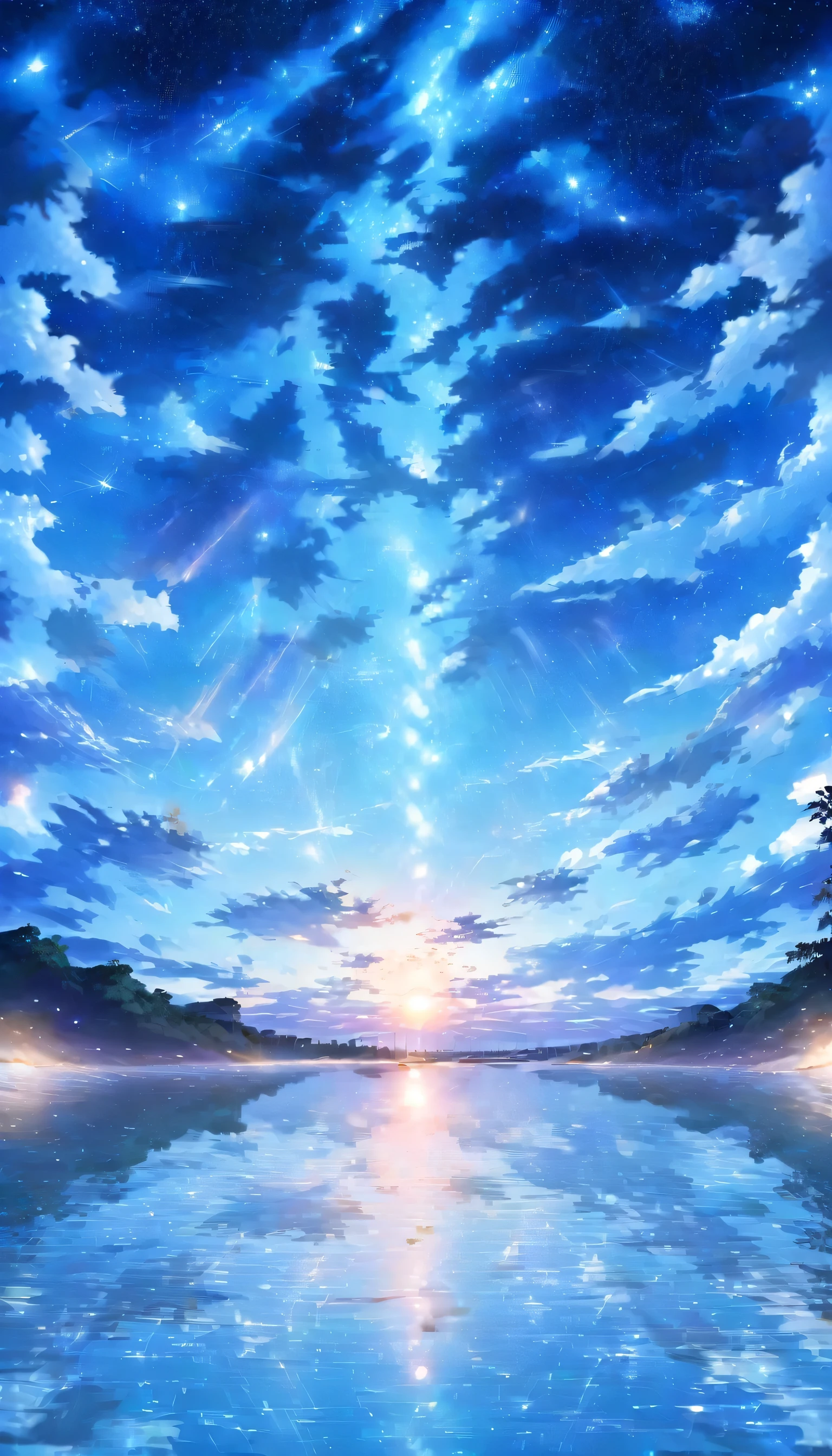 PEAnimeBG, anime, background,
water, blue_sky, ((starry sky)),
masterpiece, high resolution, octance 4k, high detail