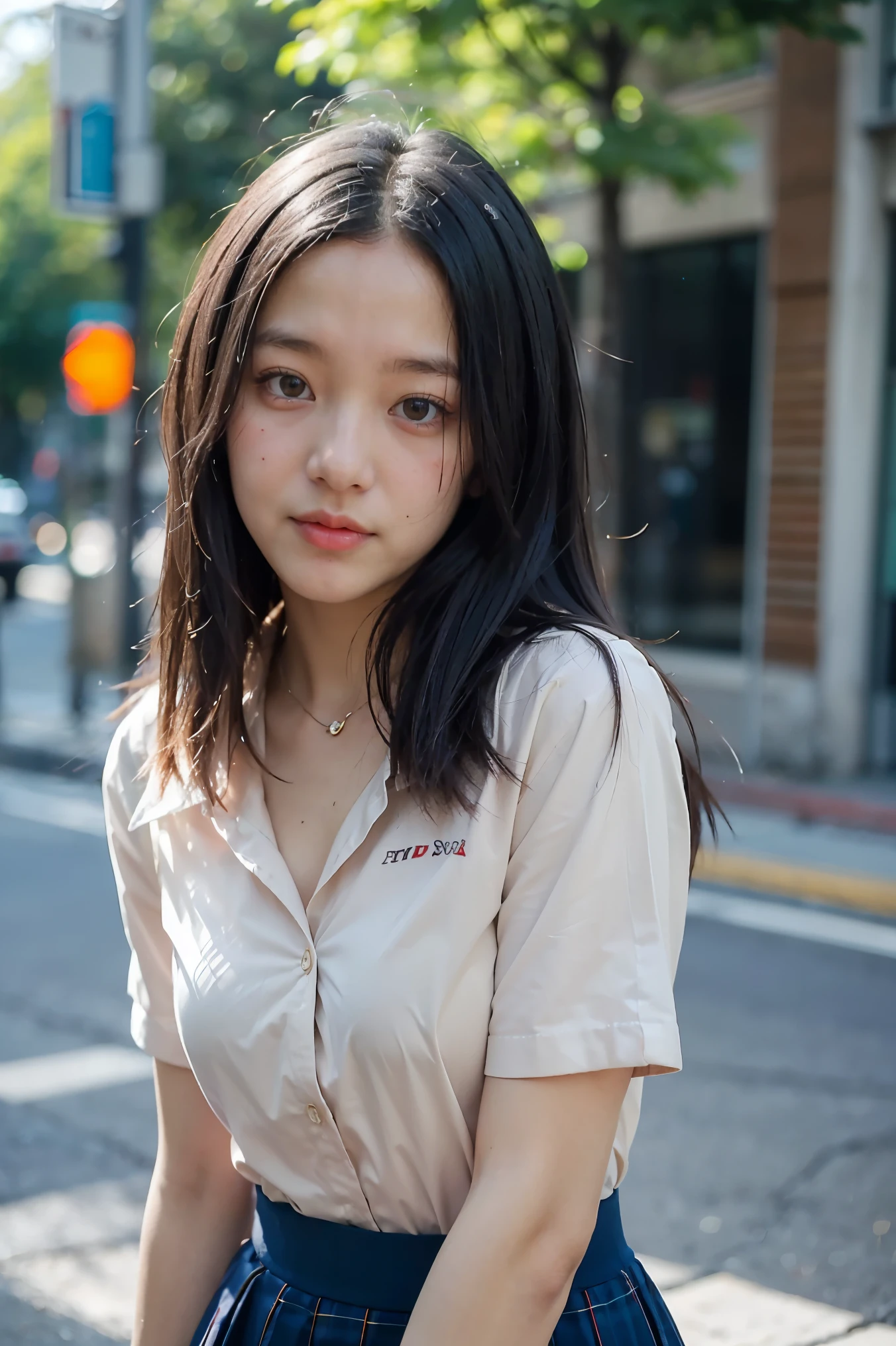 (((realistic photography))),, portrait, (afraid face:1.3),, beautiful girl, looking at viewer, , (school uniform:1.2), shirt buttoned and trousers, , (busty cleavage:1),, in the japan street, (environment details:1.3),, (RAW Photo, cg unity, photography, ultra realistic details, sharp focus, detailed skin,4k, high-res, masterpiece, best quality, realistic, vibrant:1.2),, (8k,4k, UHD, high resolution, professional, cinematic, movie, dramatic),, (anamorphic depth of field blur background), detailed background,