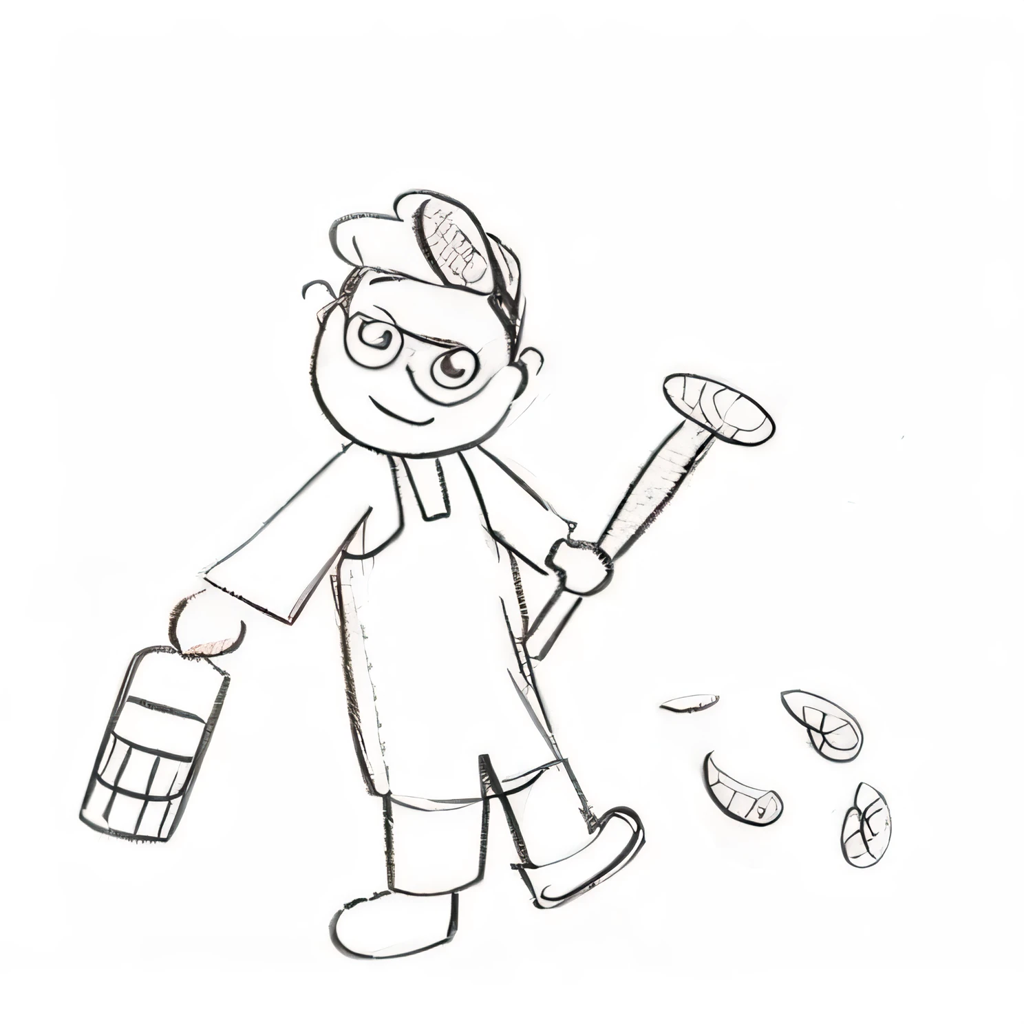 Refine this image as a cartoon