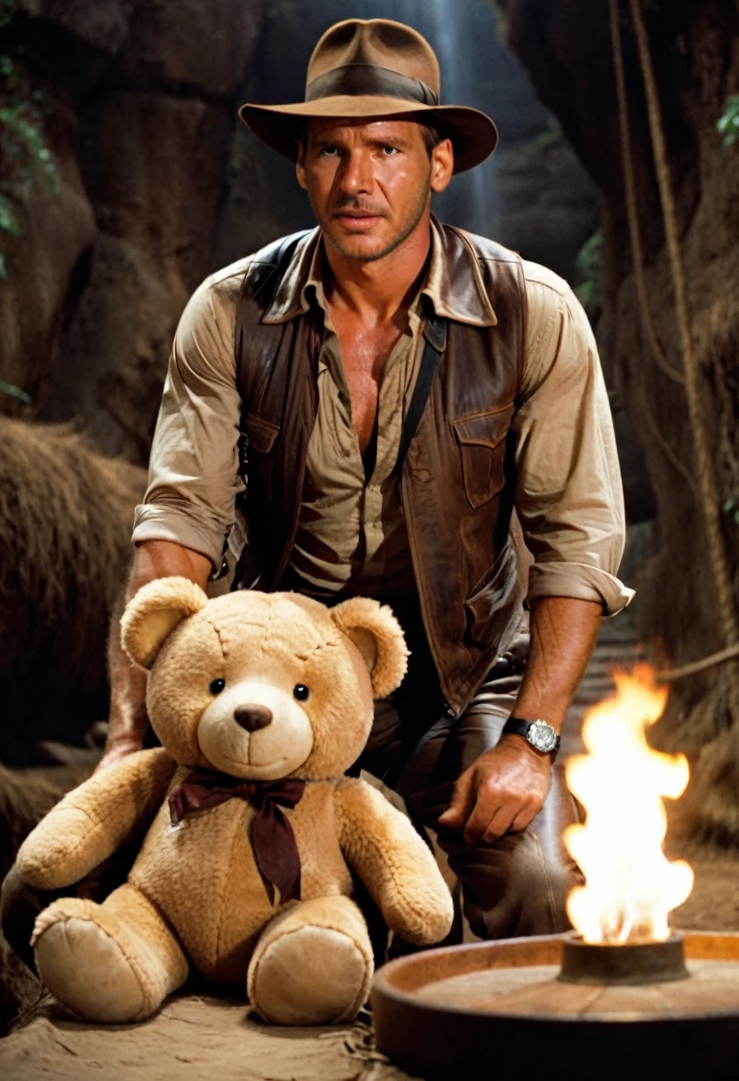 Movie poster of Indiana Jones and the Lost Teddy Bear