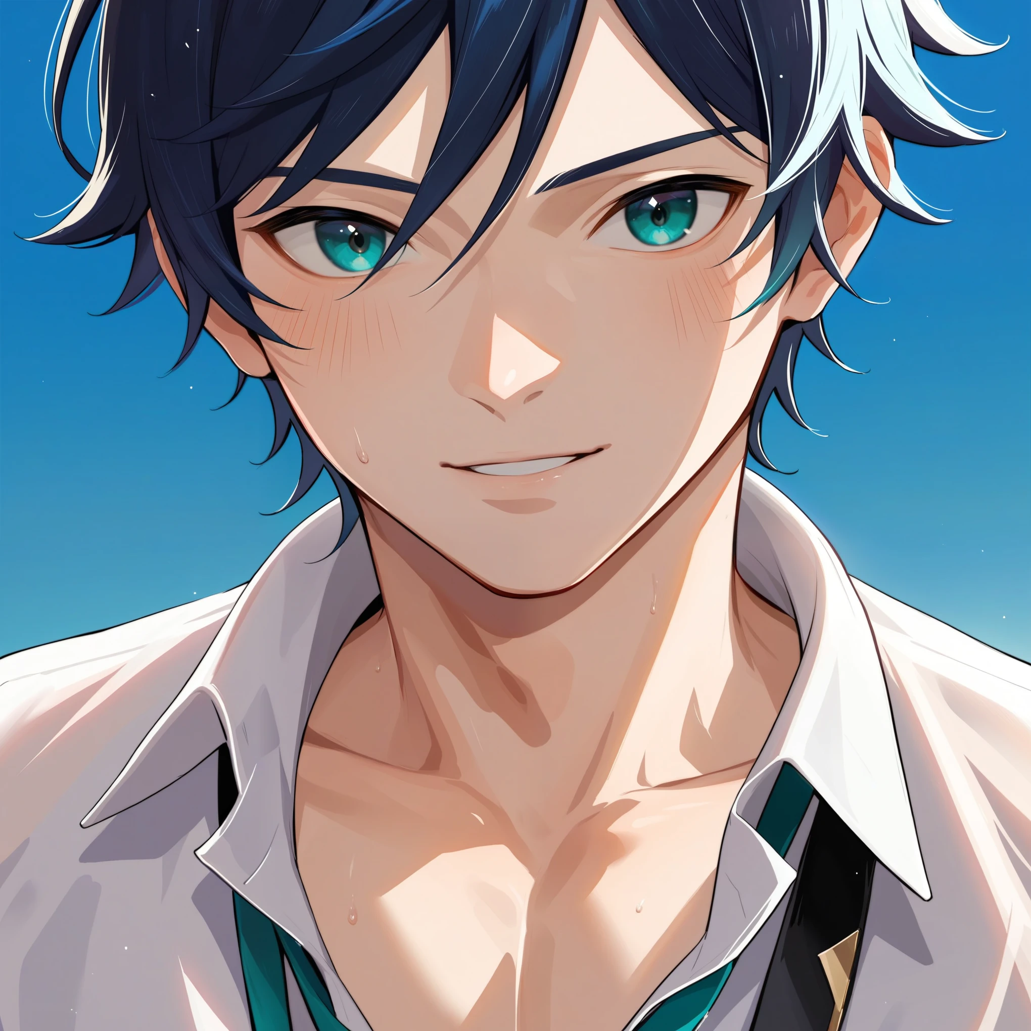 score_9, score_8_up, source_anime, , solo, ikuchan, 1boy, twink, nude, venti, upper body, front view, professional photography, professional photoshoot, cinematic, genshin impact