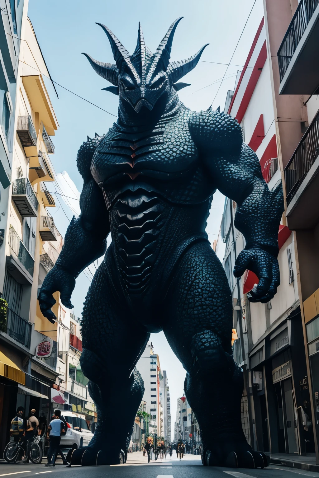 MEU QUERIDO E AMADO KAIJU DEITADO NA RUA PRINCIPAL
1:1