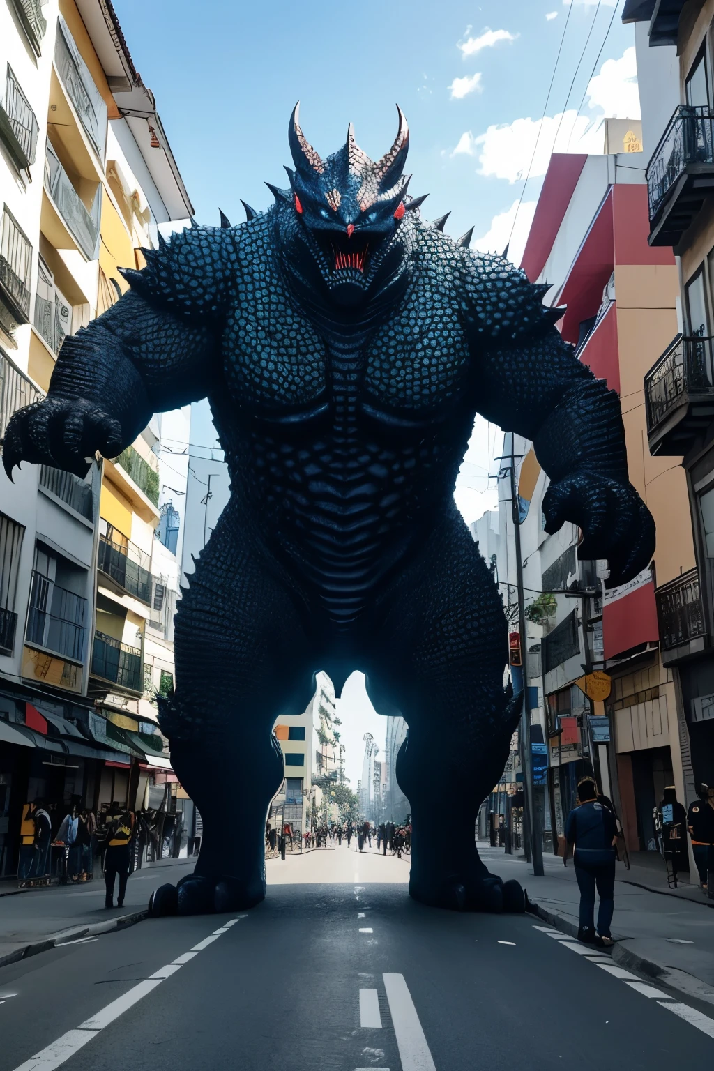 MEU QUERIDO E AMADO KAIJU DEITADO NA RUA PRINCIPAL
1:1