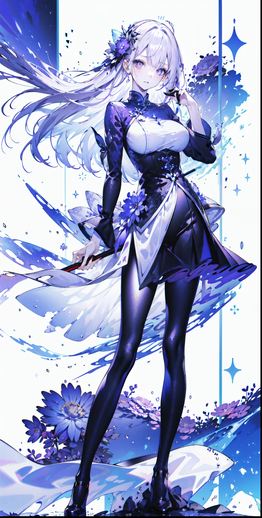 [sfw],masutepiece, Best Quality, High resolution,Solo,1girl in, Full body, Description Girls, detail hands,Detail fingers, Detail Face,cute face,detail legs, overdetailed art, Fine details,[zombie girl],[extra arms],[many swords and axes, lances stuck in a gravestone],[in grave yard],[hard crying],tear,[[bloody]],[[pale blue skin]],[long hair],spring dress,liliy,[[shrieking]]