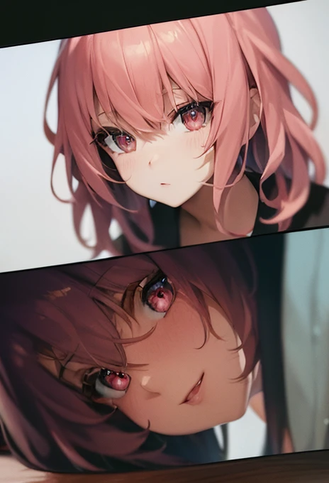 a cartoon picture of a woman with pink hair and a black top, a character portrait inspired by Nishikawa Sukenobu, pixiv, furry art, , commission for high res, oc commission, seductive anime girl, thicc, haruno sakura, shikamimi, oppai, , demon slayer rui fanart