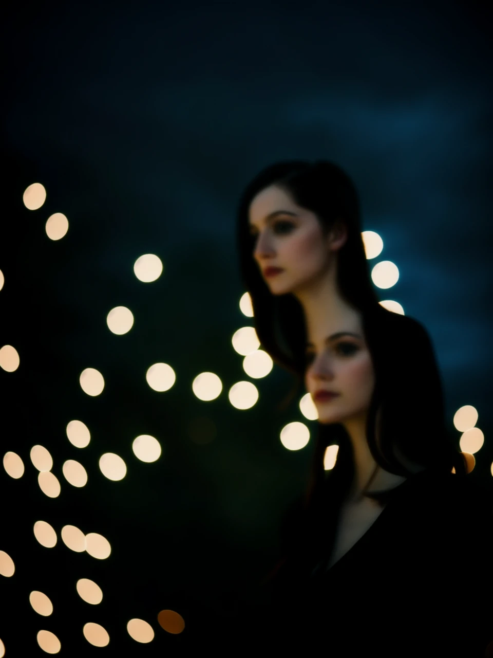 polaroid photo, night photo, photo of 24 y.o beautiful woman, pale skin, bokeh, motion blur