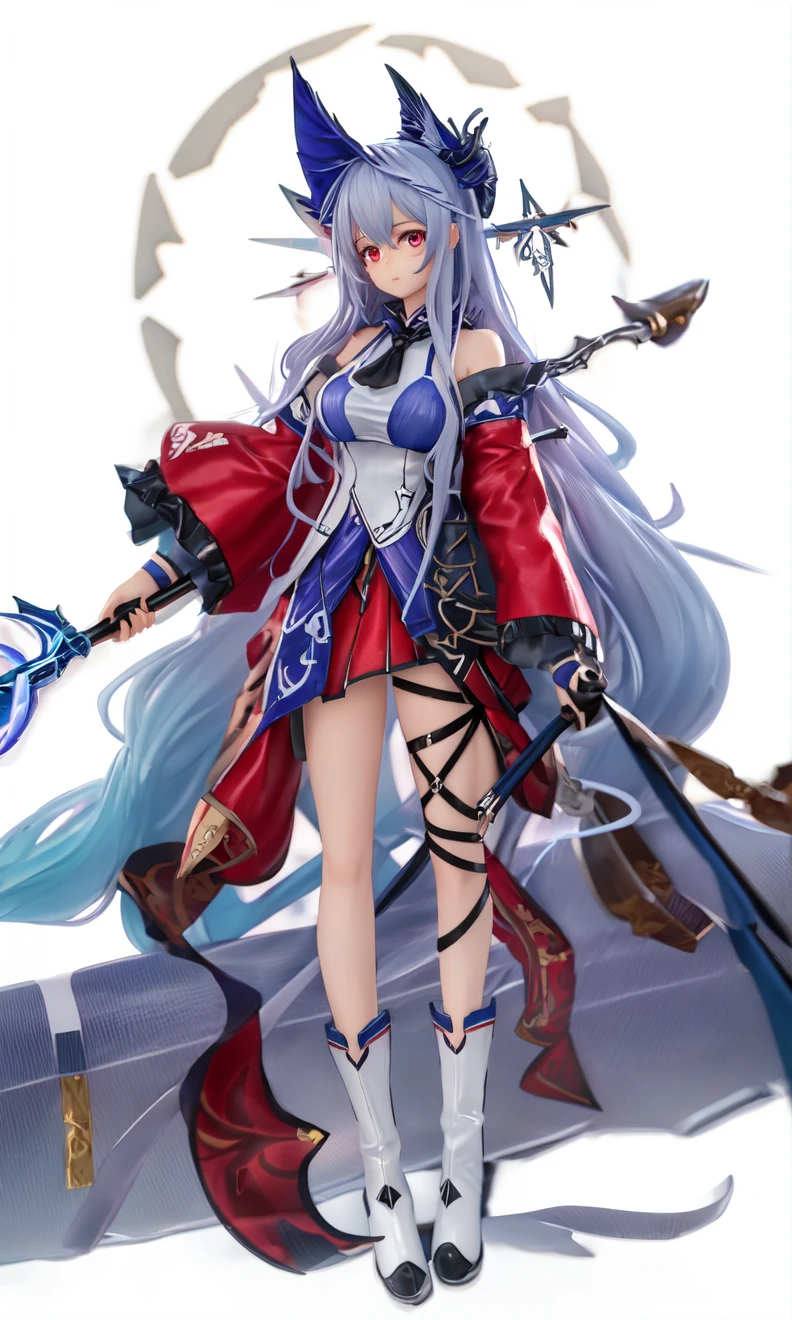 On the coast of the mountain,beautiful dragon girl,long hair shawl,Large Breasts,Wearing fairy clothes and long sword