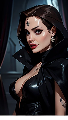 Scene from the movie, close-up shot of Woman dressed as Zatanna from DC, distorted space, distorted undead in the background, lens flares, light shafts, intricate details, highly detailed, volumetric lighting, 4k rendering, stock photo, hyper-realistic, realistic textures, dramatic lighting, Unreal Engine