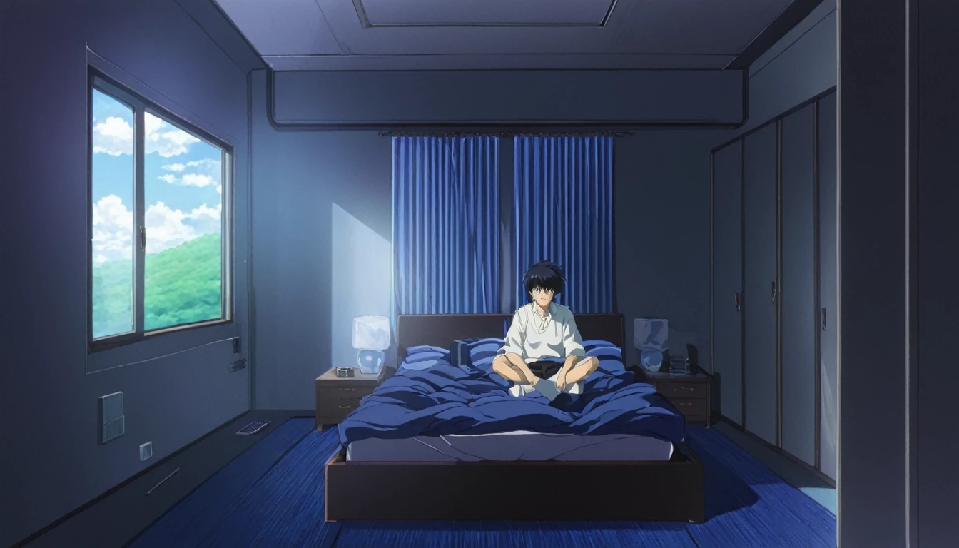 Boy in a room anime