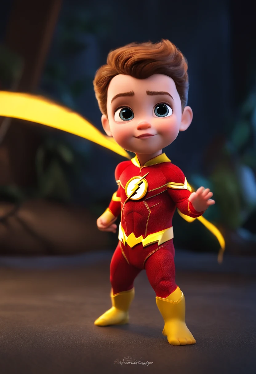 Description: Make a boy
Features: He's 3 months old
Scenario: Tipo de desenho Disney
Compartilhar: He's dressed as the flash.
qualidade: Pixar, ..3d, Disney
Criando Personagem Disney, Pixar