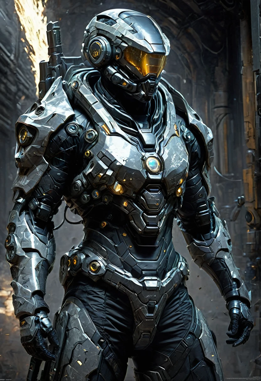 Tight Combat Suit, weapon, by John_Harris, best quality, masterpiece, very aesthetic, perfect composition, intricate details, ultra-detailed