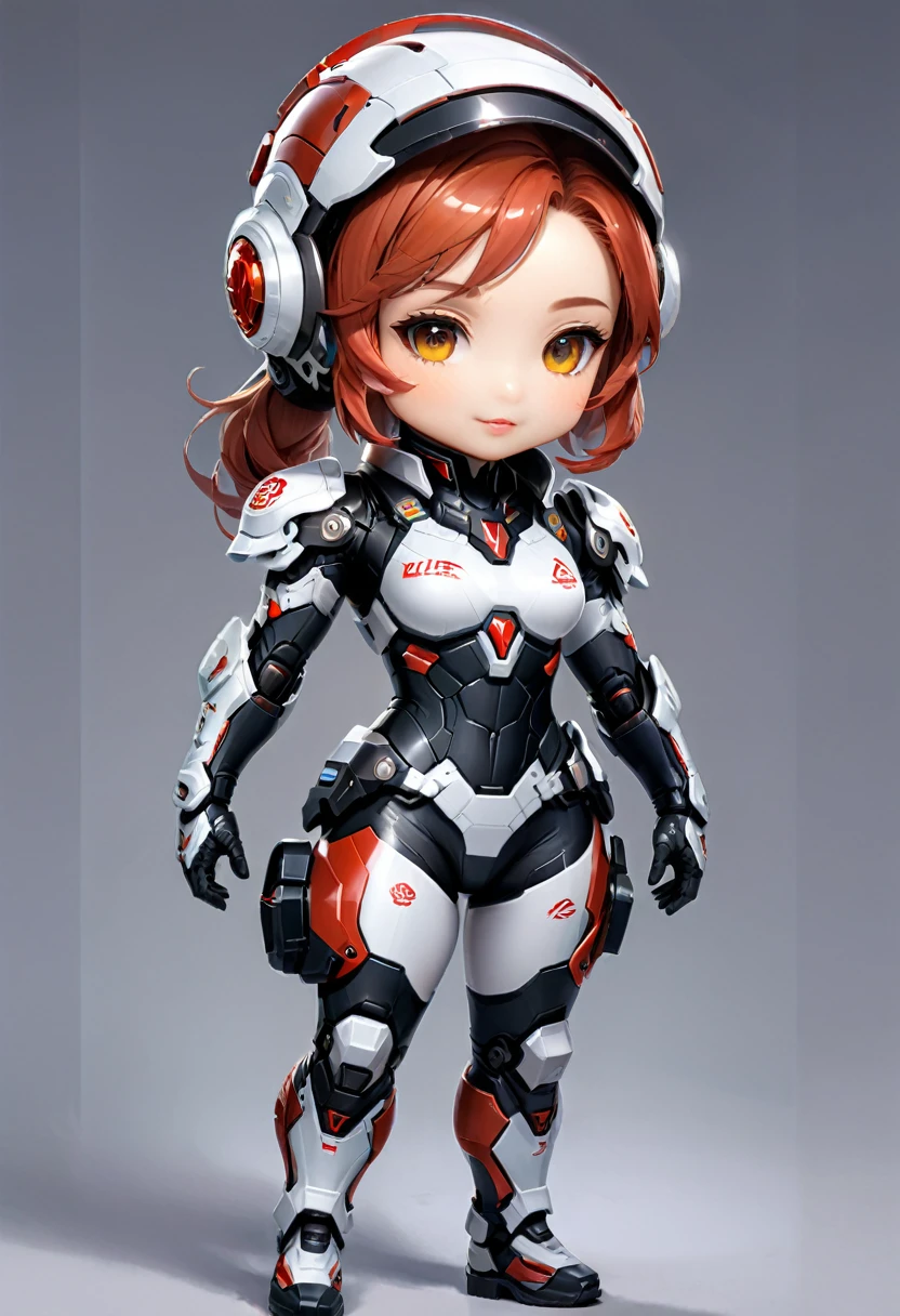 Tight Combat Suit, cute, chibi, (masterpiece, best quality, Professional, perfect composition, very aesthetic, absurdres, ultra-detailed, intricate details:1.3)