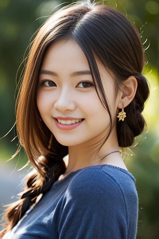 (8k、Raw photo、highest quality、masterpiece:1.2)、(Realistic、Photorealistic:1.37)、Ultra-detailed、超A high resolution、1 girl、Seeing the viewer、Beautifully detailed face、Laughter、narrow、(Slim waist) :1.3)、Beautifully detailed skin、Skin Texture、Floating Hair、Professional Lighting、Human whole body、shortcut、Braided Hairstyles、Bob Hair、E Cup、Smile、、Red ribbon、Baby Face、Childish smile、Sappin'、Moisturizing lips、Pale pink lips、Braided Hairstyles、Lace green underwear、Micro size underwear、Umbilical cord prolapse、D cup breasts、Cleavage