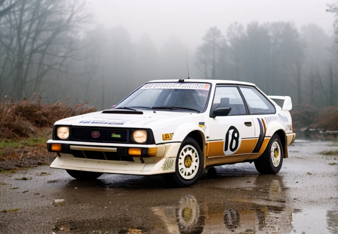 Group B 1983 Toyota Celiac , Foggy Morning、Mountain stream、