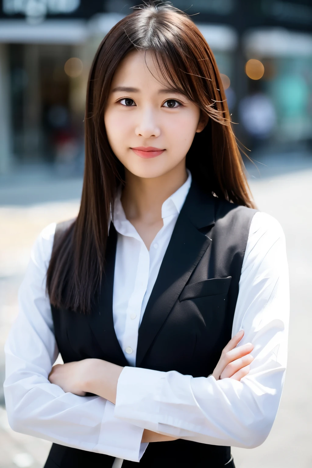 Turn my photo into a businesswoman avatar 