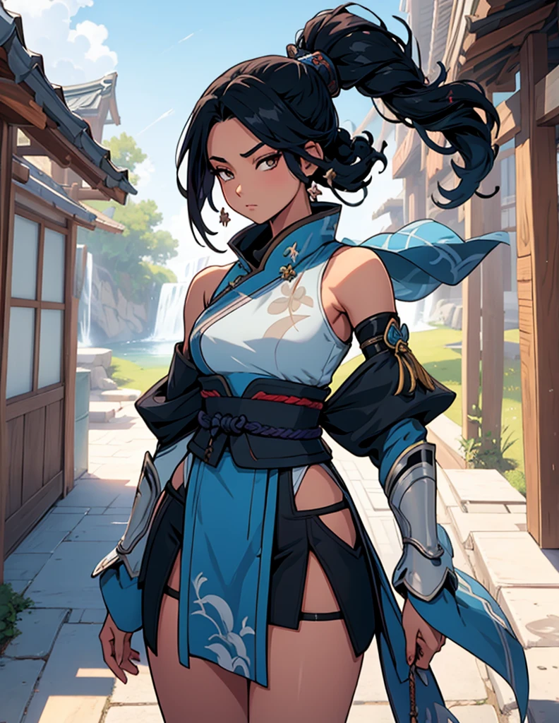 Chica anime con una espada y un vestido con estampado de flores., personaje de videojuego katana zero, cushart krenz arte clave femenino, impacto de ayaka genshin, retrato onmyoji, katana, Impacto de Genshin del juego Ayaka, portrait ninja gaiden girl, inspirado en Nishikawa Sukenobu, arte detallado de onmyoji, yayoi kasuma