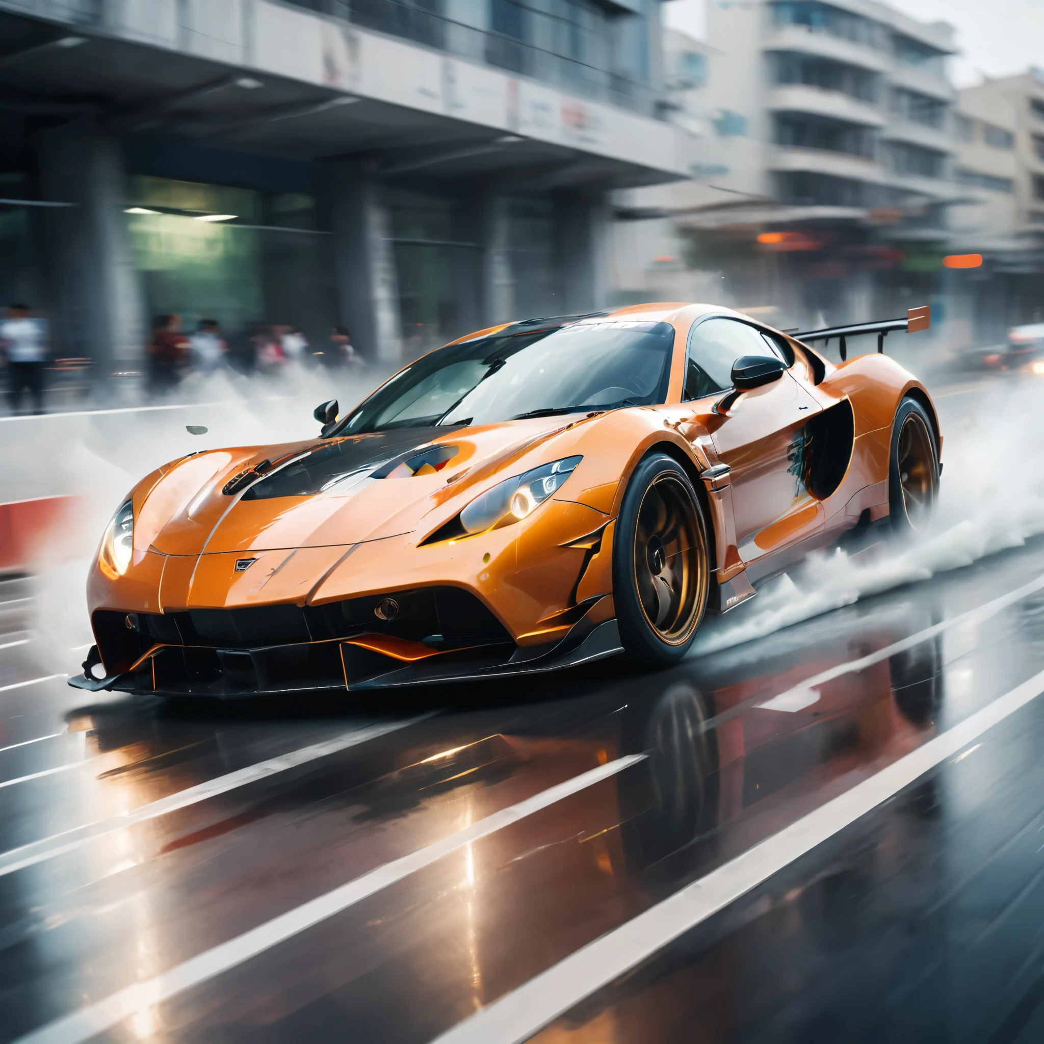 cover photo of high speed car, Motion Blur, with speed-lines, action-lines, (masterpiece, best quality, Professional, perfect composition, very aesthetic, absurdres, ultra-detailed, intricate details:1.3)