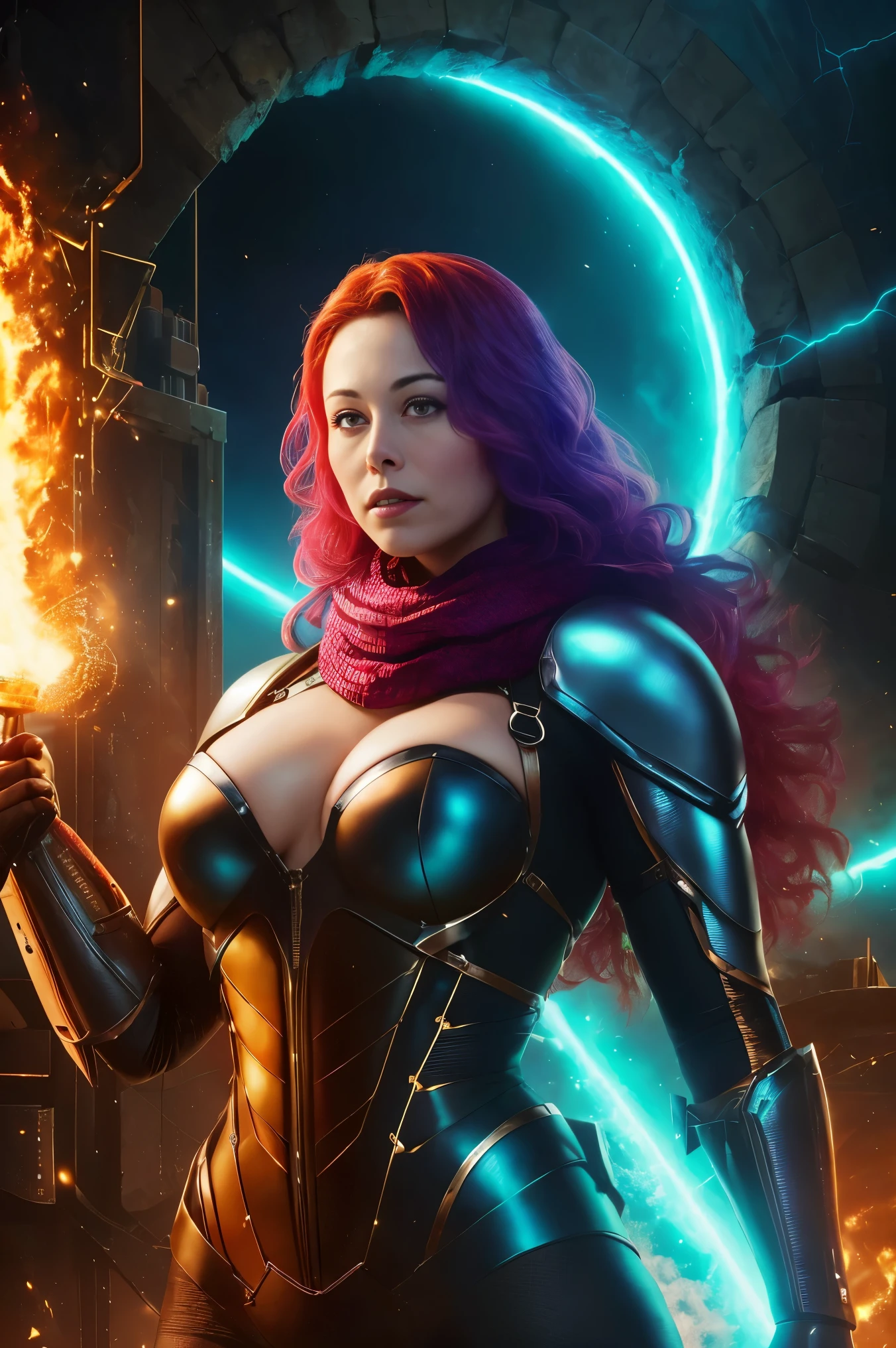 (papel de parede 8k extremamente detalhado), An average photo of Elon Musk female necromancer, intrincado, alto detalhe, dramatic