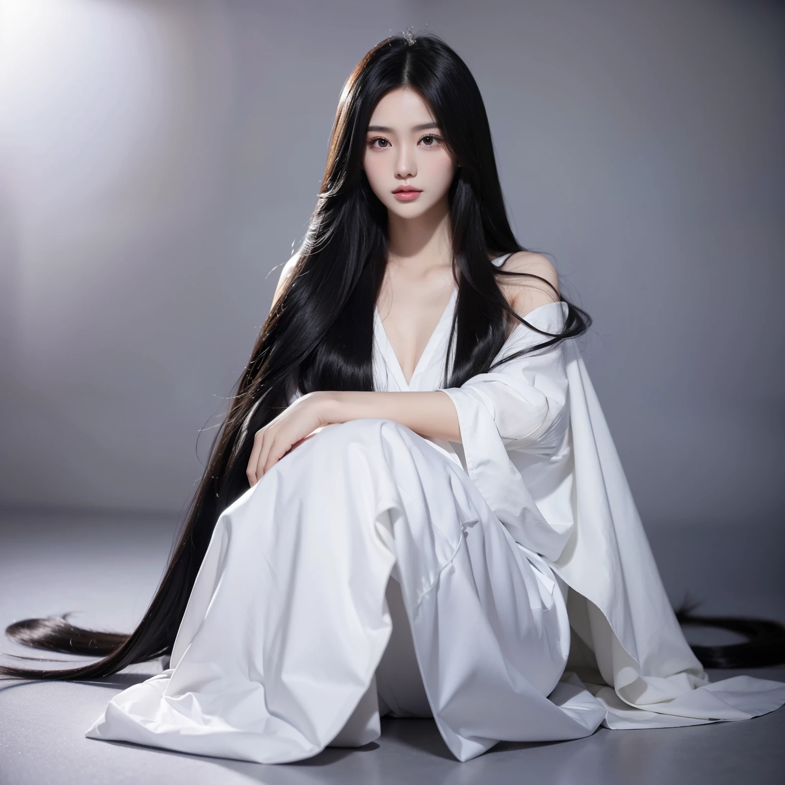 Super long hair、Best image quality、highest quality、Highest Resolution、Ultra-realistic photos、Full body photo、1 girl、Very beautiful face、超Super long hair、Hair length(approximately).5Meters、Straight black hair、Black hair longer than height、Black hair'It hasn't been cut in over 20 years.、Slender body、naked、World Long Hair Contest Winner、Terribly thick black hair、私のとても長いBlack hair体に巻き付いています.、Location: Private Pool、3Meters離れたところから撮影、Shiny and beautiful black hair、Terribly long black hair、Her black hair shines so beautifully、Too much black hair、Very long black hair filling the screen、The longest black hair in the world、The blackest hair in the world、The most beautiful black hair in the world、My long black hair is spilling out all over the room..、My long black hair makes the whole room dark、