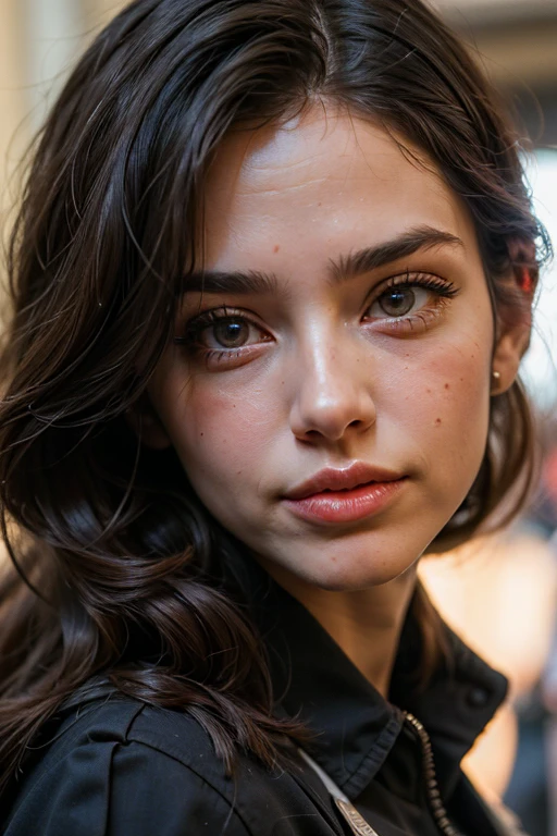 ((best quality)), ((masterpiece)), (detailed), perfect face USA police officer Elsa hairstyle big pumped lips , police officer uniform , new york cleavage gym , super detailed face lips eyes , police uniform