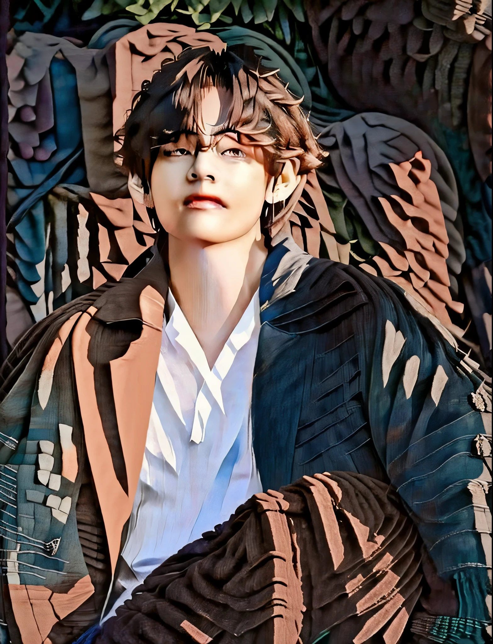 hay un joven sentado en un barco con la mano en la barbilla, kim doyoung, Hong June Hyung, kim taejin, jinyoung shin, hyung tae, Seseon Yoon, jaeyeon nam, pintar ulzzang, cai xukun, foto de perfil en la cabeza, Jung Jaehyun, hombre surcoreano, Shin Jeongho, pale korean adorable face, Kim taehyung from BTS