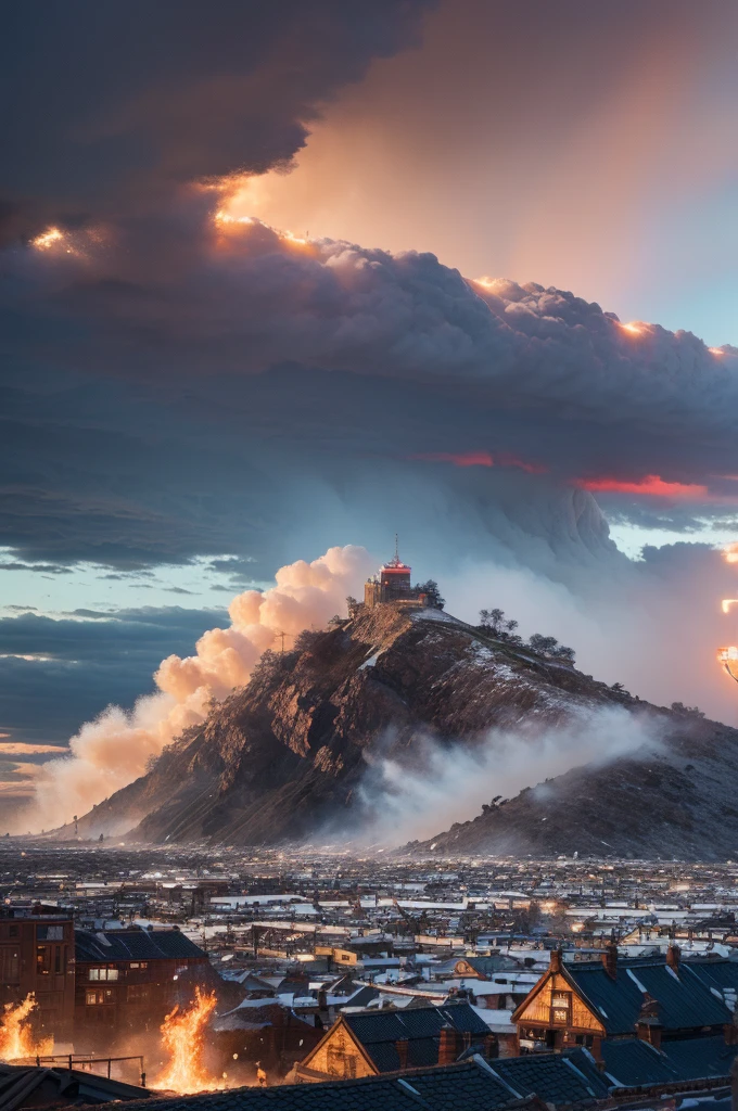 A gale broke out over the heart of the town, wind, fire and salt and nobody wanted to stay.