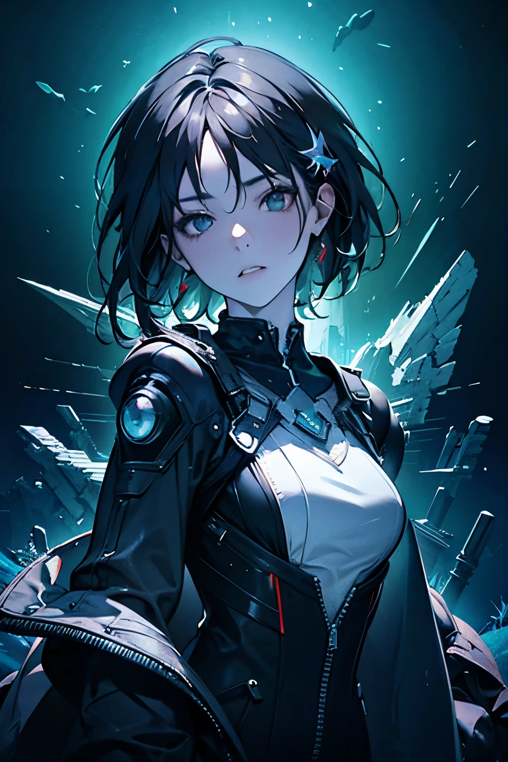 ((Best quality)), ((masterpiece)), (detailed:1.4), 3D, an image of a beautiful cyberpunk female,HDR (High Dynamic Range),Ray Tracing,NVIDIA RTX,Super-Resolution,Unreal 5,Subsurface scattering,PBR Texturing,Post-processing,Anisotropic Filtering,Depth-of-field,Maximum clarity and sharpness,Multi-layered textures,Albedo and Specular maps,Surface shading,Accurate simulation of light-material interaction,Perfect proportions,Octane Render,Two-tone lighting,Wide aperture,Low ISO,White balance,Rule of thirds,8K RAW,