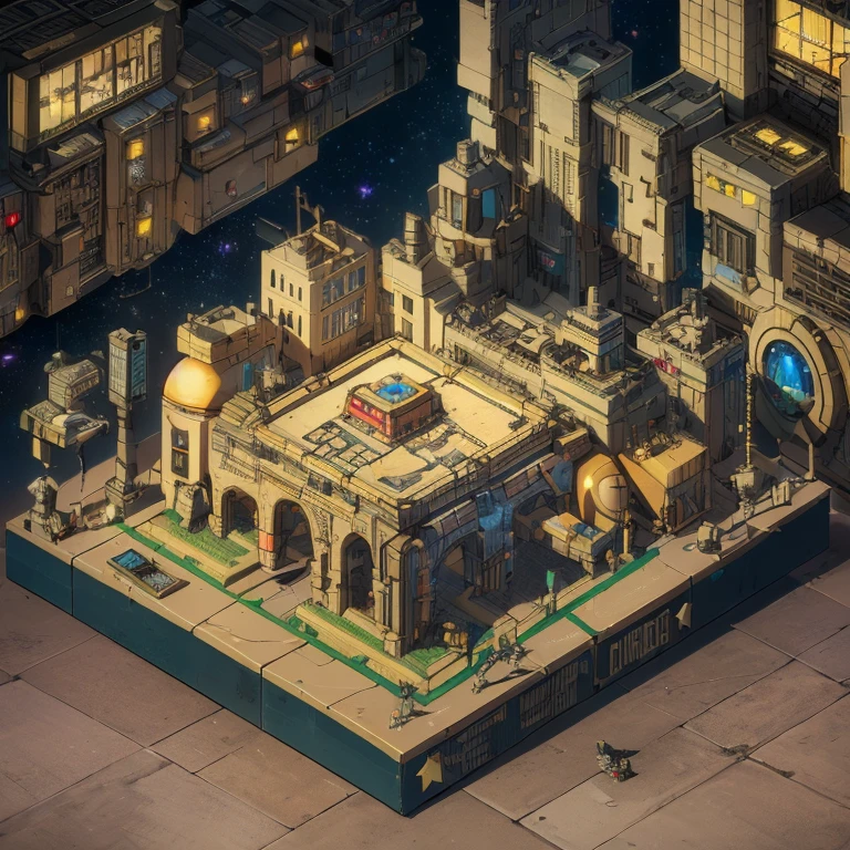 3598 lithium battery Mars realistic model, (original photo, best quality, masterpiece:1.4),Steampunk Cyberpunk 6820 Isometric City,(CyberpunkLithium Star light:1.3), Lithium Star (related to land),(in a Isometric:1.3),Isometric, (((Isometric)))