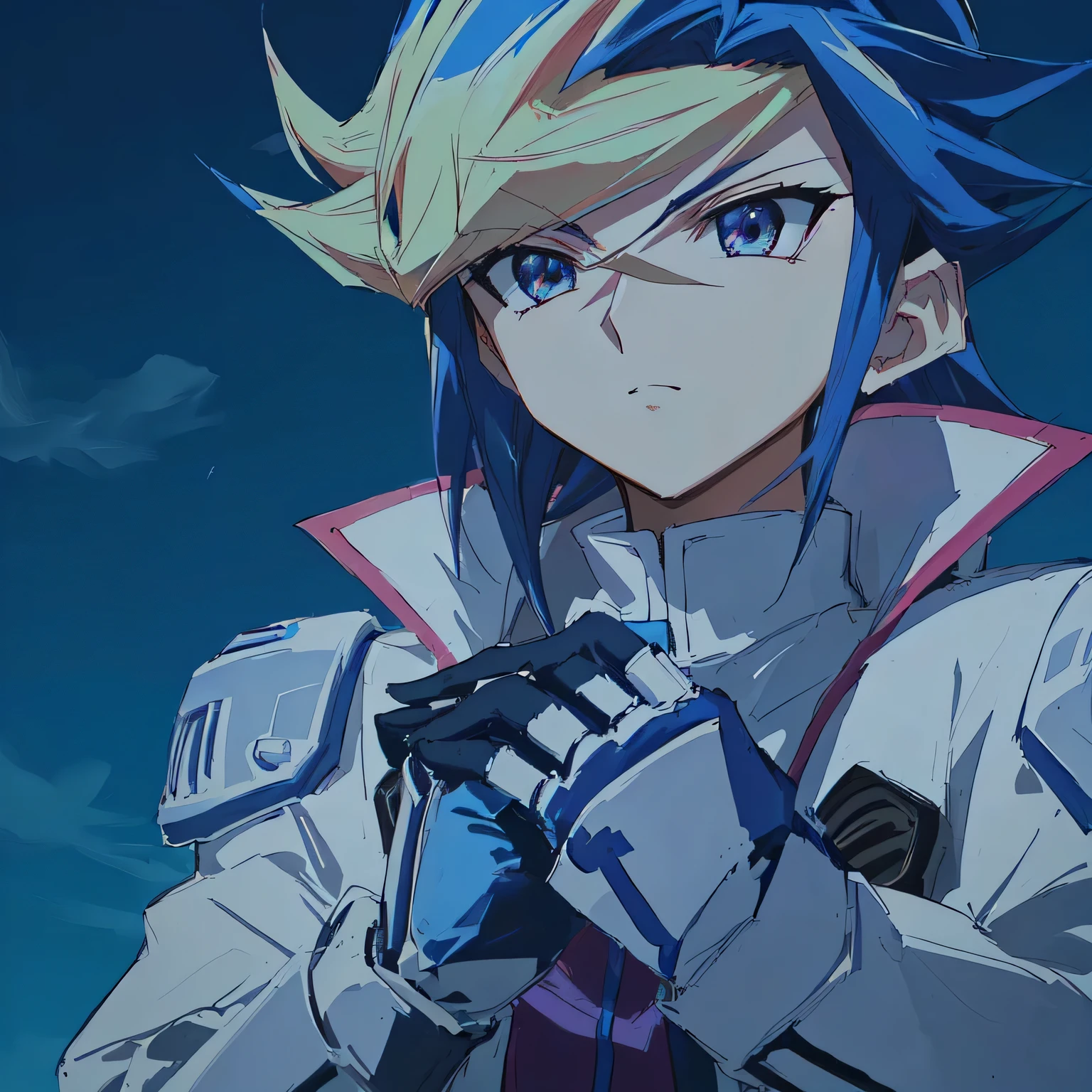 un primer plano de una persona motorista crujiendose los dedos, estilo yugioh, yugioh art style, yugioh, obra de arte de yugioh, today's featured anime still, gurren lagan, furia alemana, trigger anime art style, yami kawaii, in the anime movie, anime still, Still from the television anime, arte clave del anime