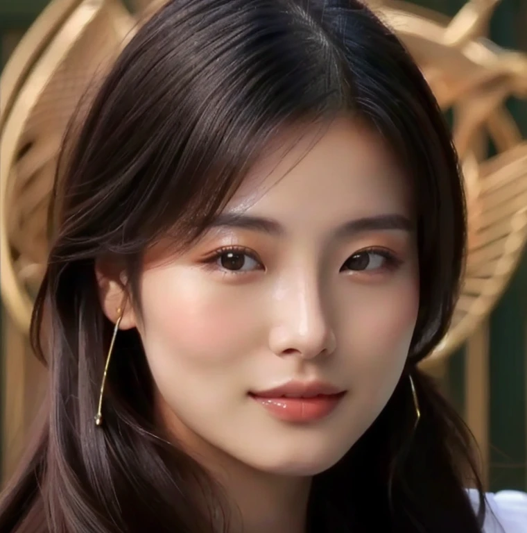 Close-up of a woman in a green dress posing for a photo., Gorgeous Chinese model, หญิงKorean girlที่งดงาม, beautiful south korean women, หญิงKorean girlที่สวยงาม, beautiful asian girl, Cute young man with a sweet Asian face, Chinese girl, Asian girl with long hair, The face of a beautiful Japanese girl, Korean girl, Cute girl - clear face, Japanese model, Beautiful Asian woman